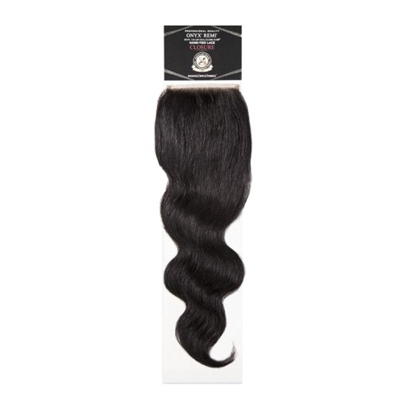 Onyx 100% Virgin Brazilian Remi 9A 4x4 Lace Closure -Body Wave