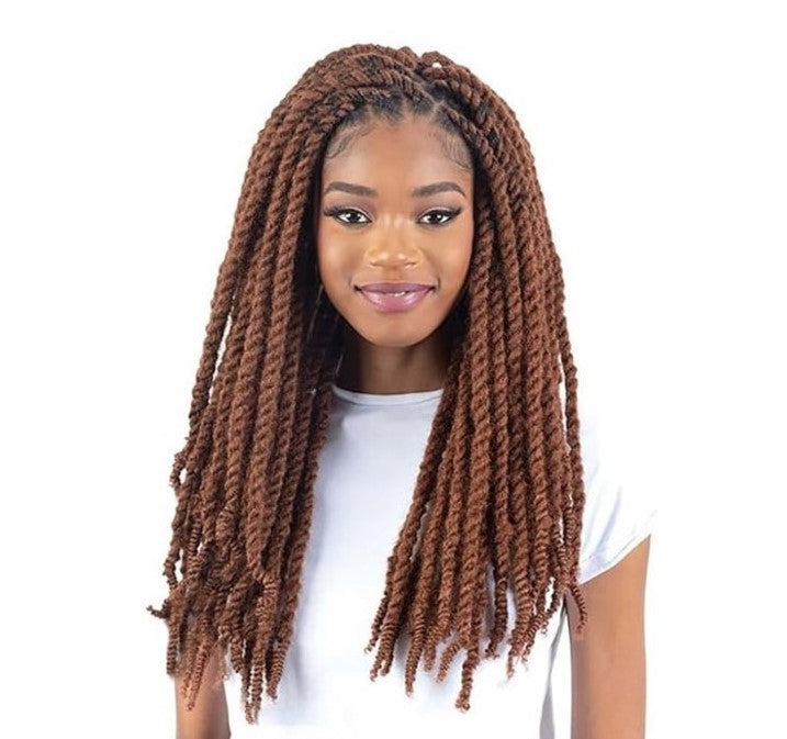 Shake-N-Go Synthetic Braid - 3X Cuban Twist Soft & Natural 16"