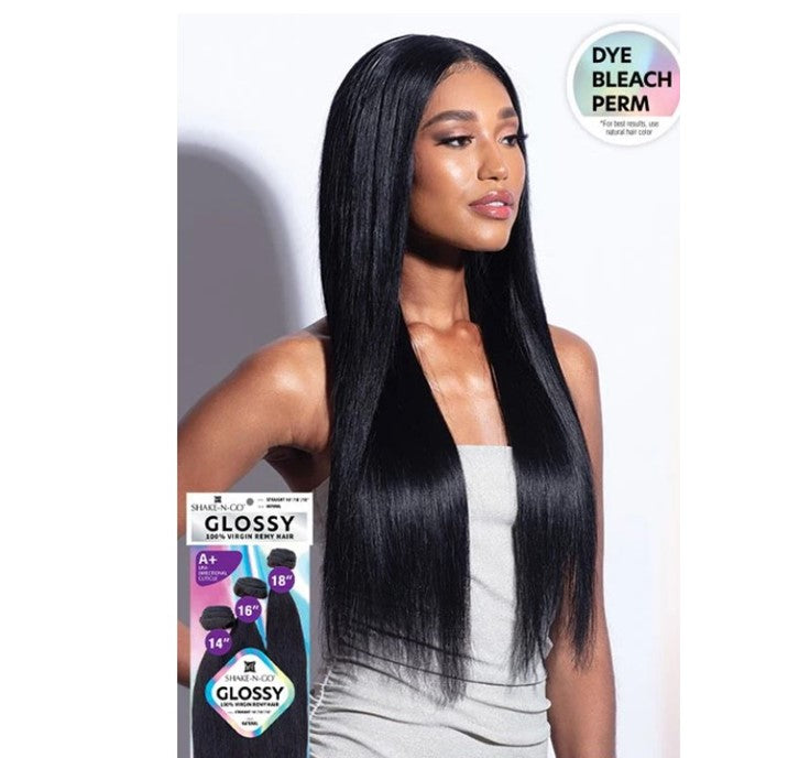 Shake-N-Go Glossy 100% Virgin Remy Hair - Straight (14/16/18 Inch)