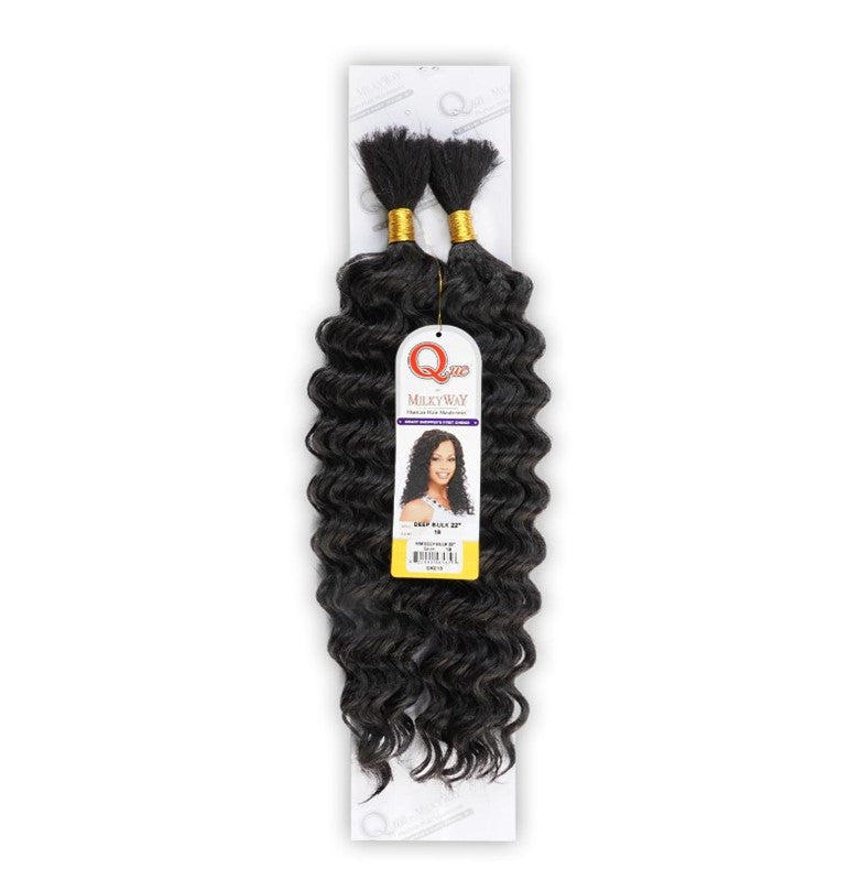 MilkyWay Que Human Hair Blend Braiding Hair Water Bulk 22"