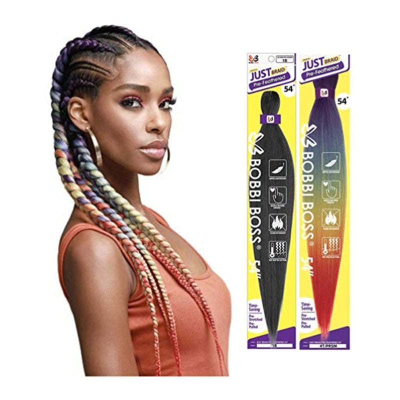 Bobbi Boss Pre-Feathered Just Braid 54" Synthetic