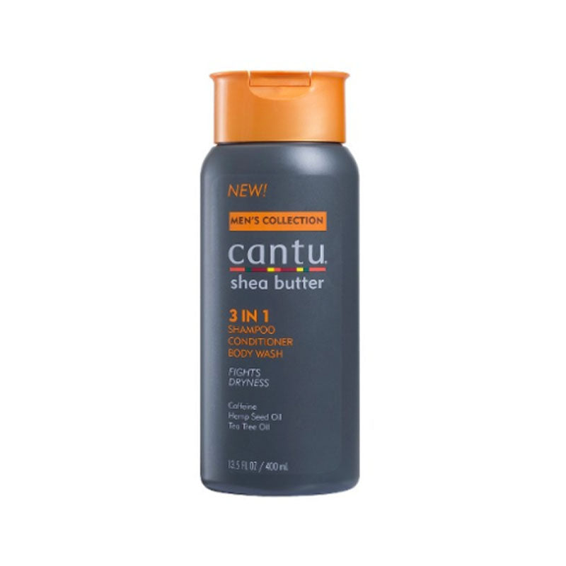 Cantu Mens Collection 3-in-1 Shampoo Conditioner Body Wash 13.5 oz
