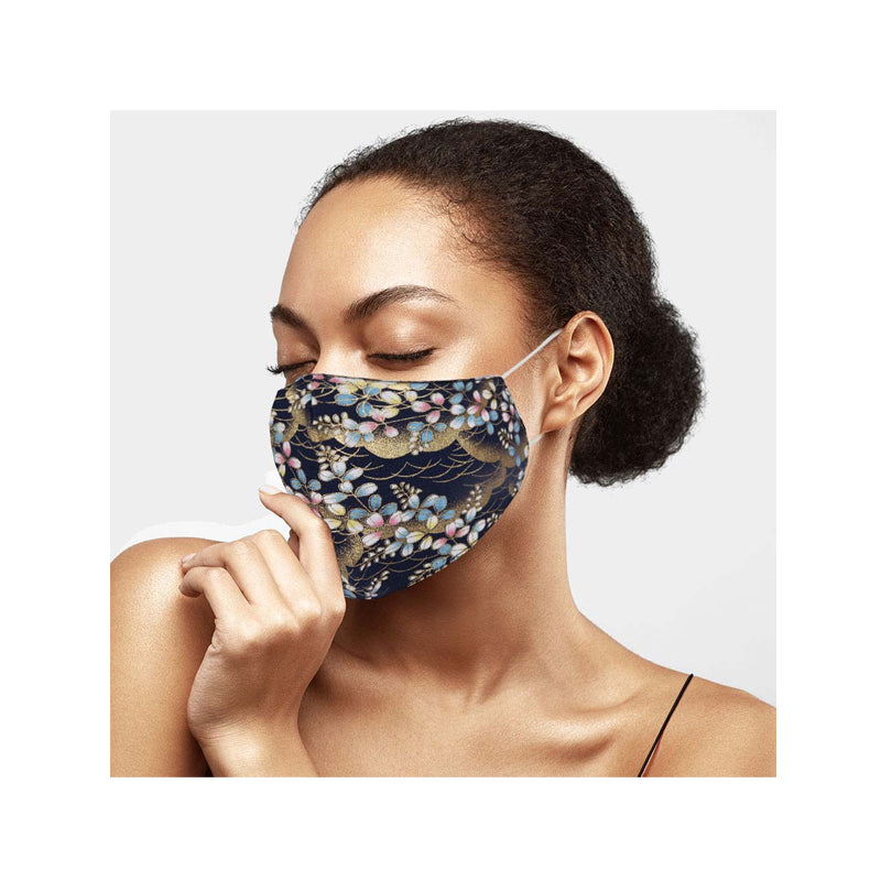 FLORAL PRINT COTTON FASHION MASK