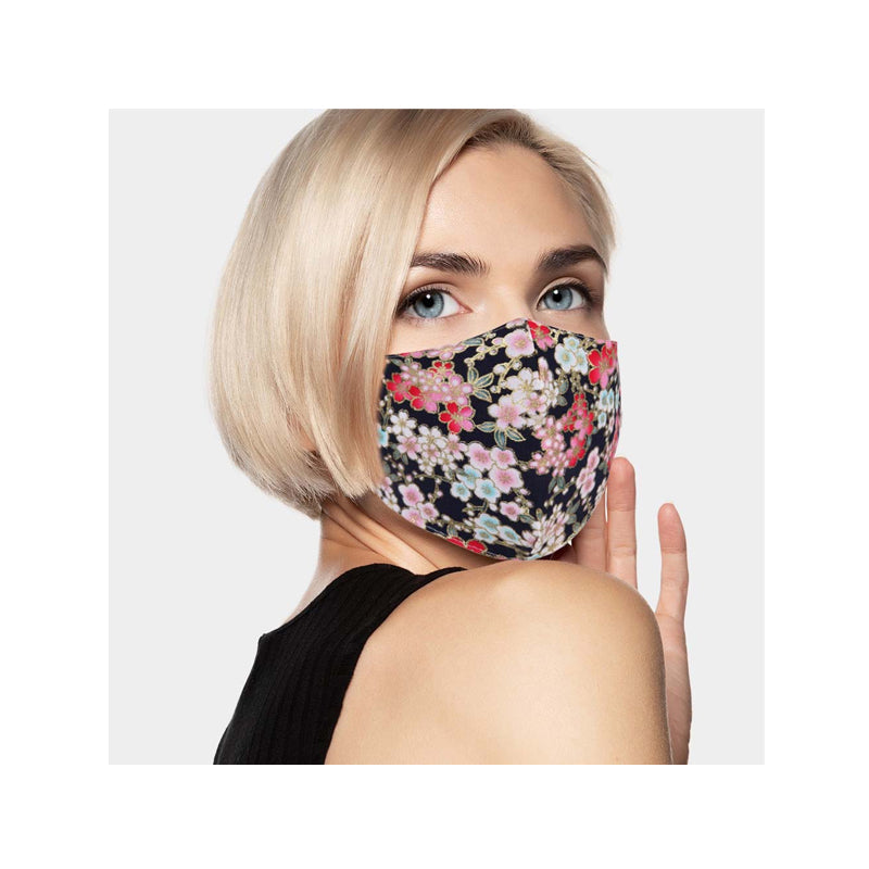 FLORAL PRINT COTTON FASHION MASK