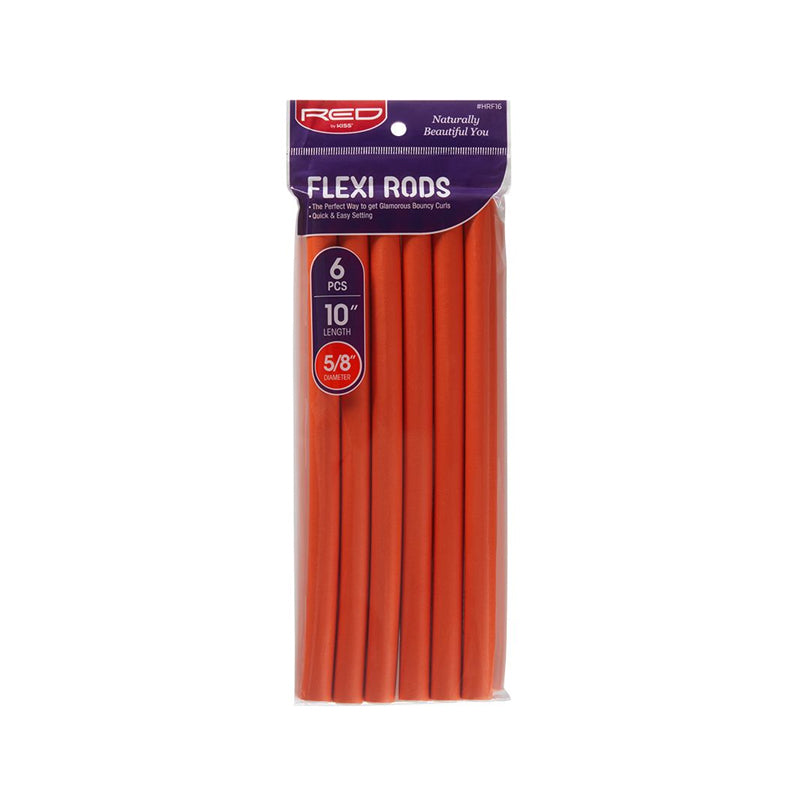 Flexi Rods (10") 5/8"- 6pcs Orange