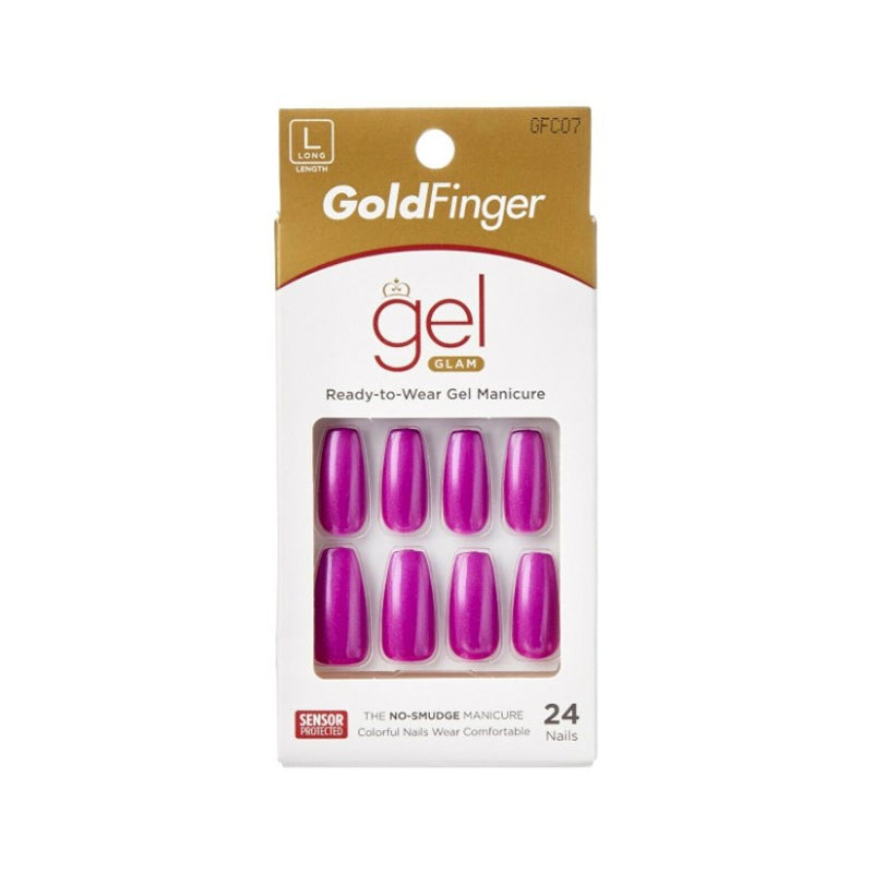 Gold Finger Gel Glam 24 Fashion Nails GFC07
