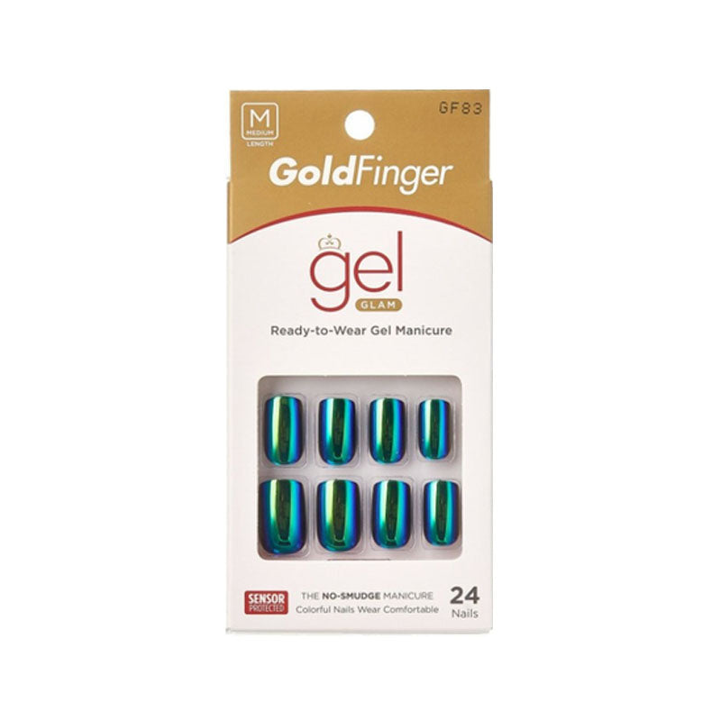 KISS Gold Finger Gel Glam 24 Fashion Nails-GF83