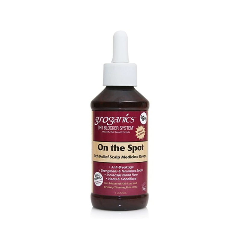 Groganics On The Spot Itch Relief Scalp Medicine Drops 4 oz