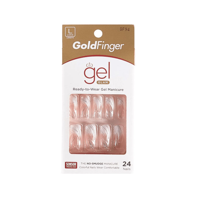KISS Gold Finger Gel Glam 24 Fashion Nails- GF94