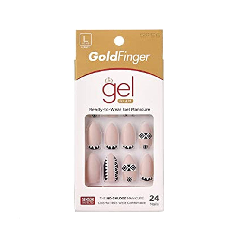 KISS Gold Finger Posh Queen 24 Nails