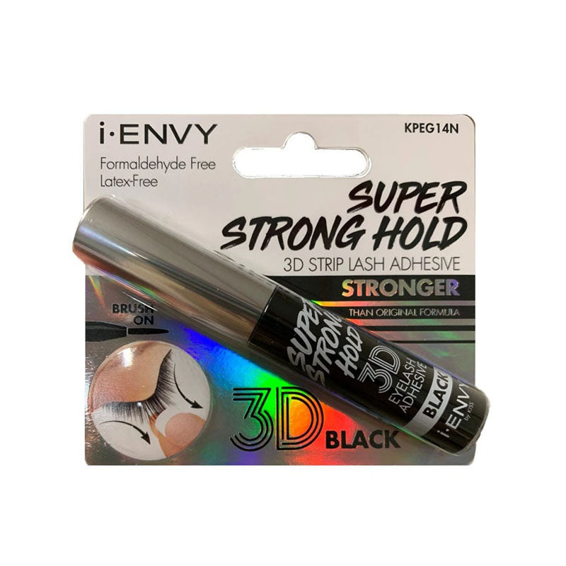 KISS i-ENVY Super Strong Hold 3D Brush On Strip Lash Adhesive - Black (KPEG14N)
