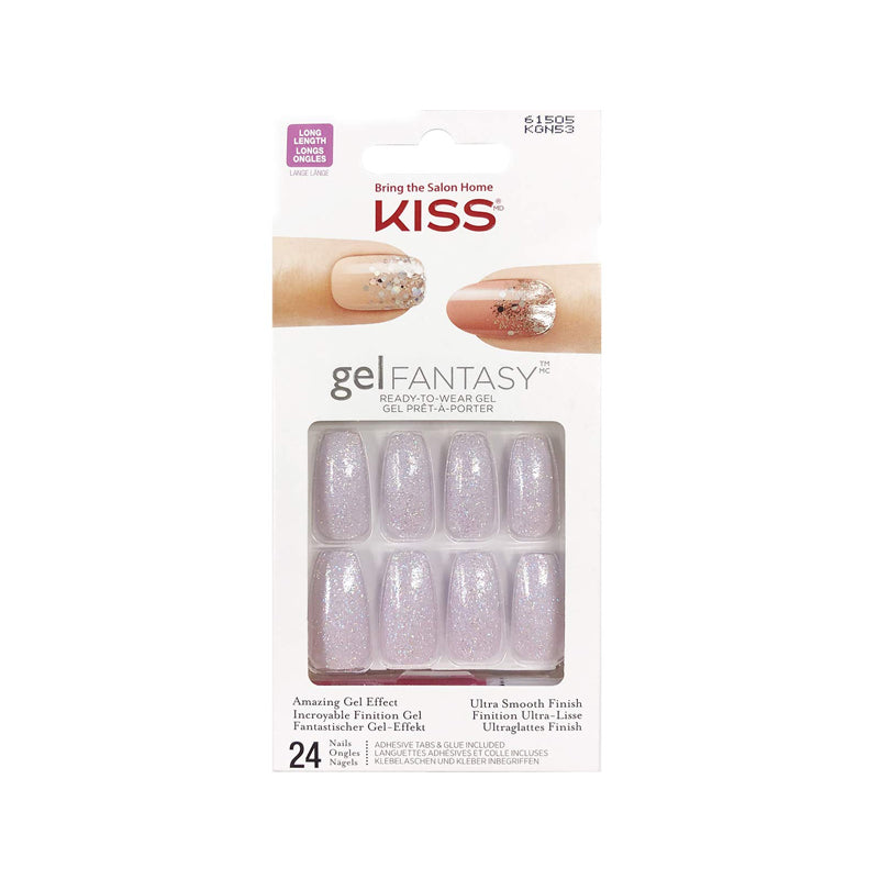 Kiss Gel Fantasy Ready-to-Wear Gel 24 Nails KGN53 Olivia