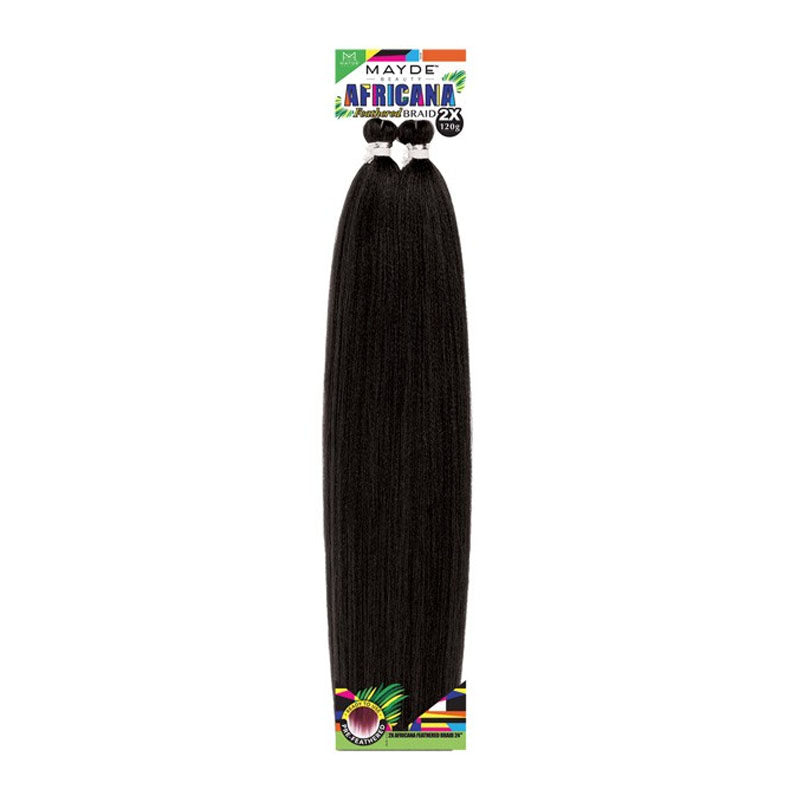 Mayde Beauty Synthetic | 2X Africana Pre-Feathered Braid 32"