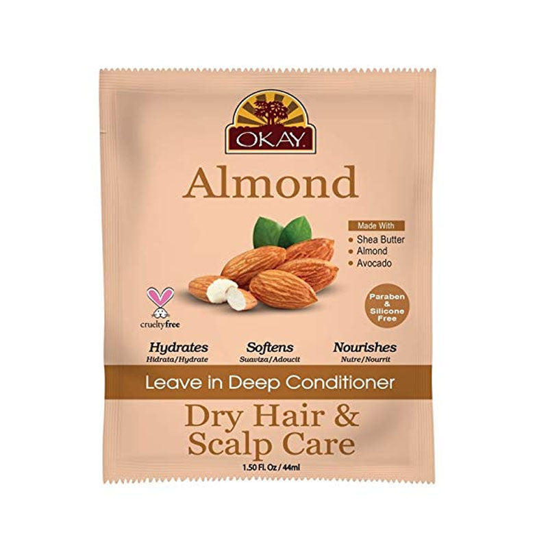 Okay Almond Dry Hair & Scalp Care Leave in Deep Conditioner