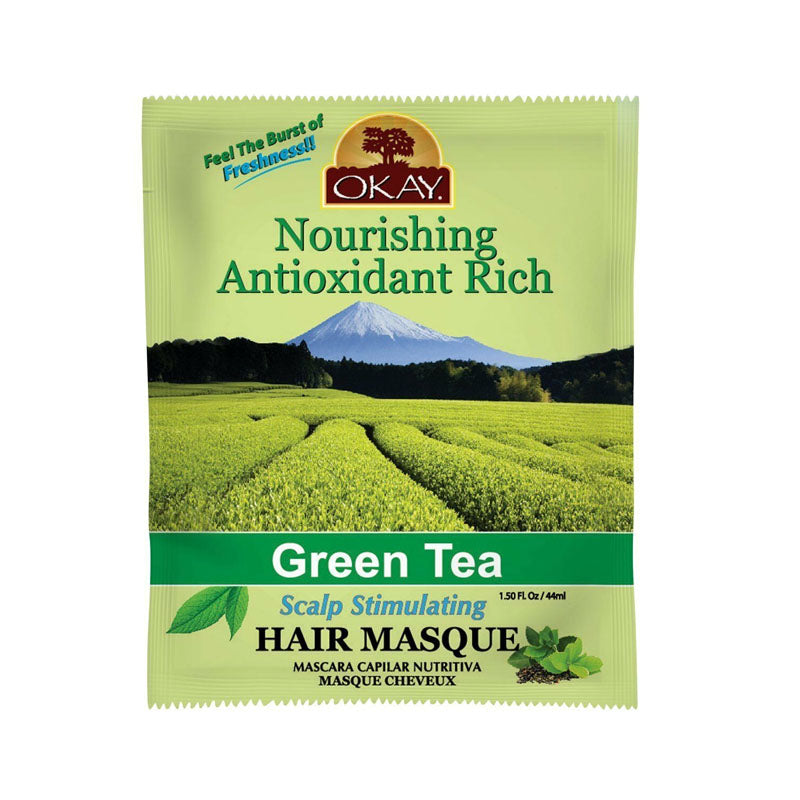 Okay Nourishing Antioxidant Rich Green Tea Scalp Stimulating Hair Masque 1.5oz