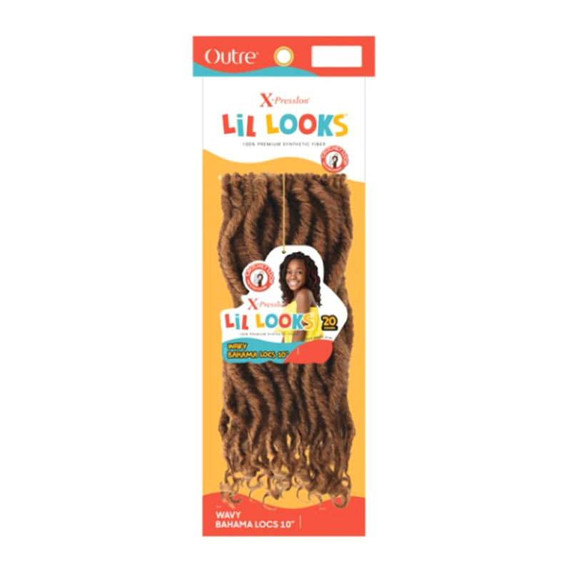 Outre Synthetic X-Pression LiL Hooks Crochet Braid - WAVY BAHAMA LOCS 10"