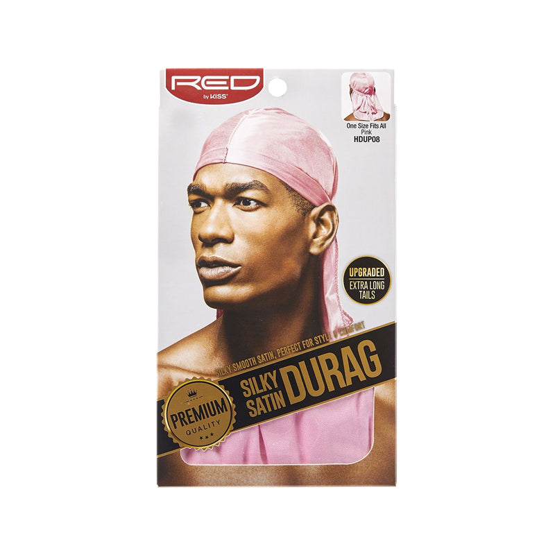 Red by Kiss Silky Satin Durag - Pink