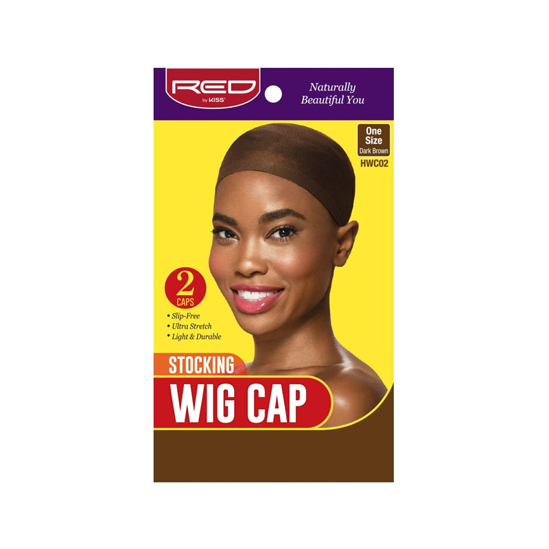 Red by Kiss Stocking Wig Cap - Dark Brown (2pc)