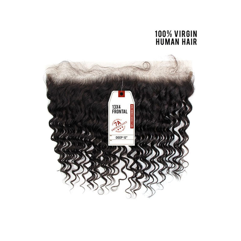Sensationnel Bare & Natural Unprocessed 100% Virgin Human Hair 13x4 Lace Frontal Closure - DEEP 12"