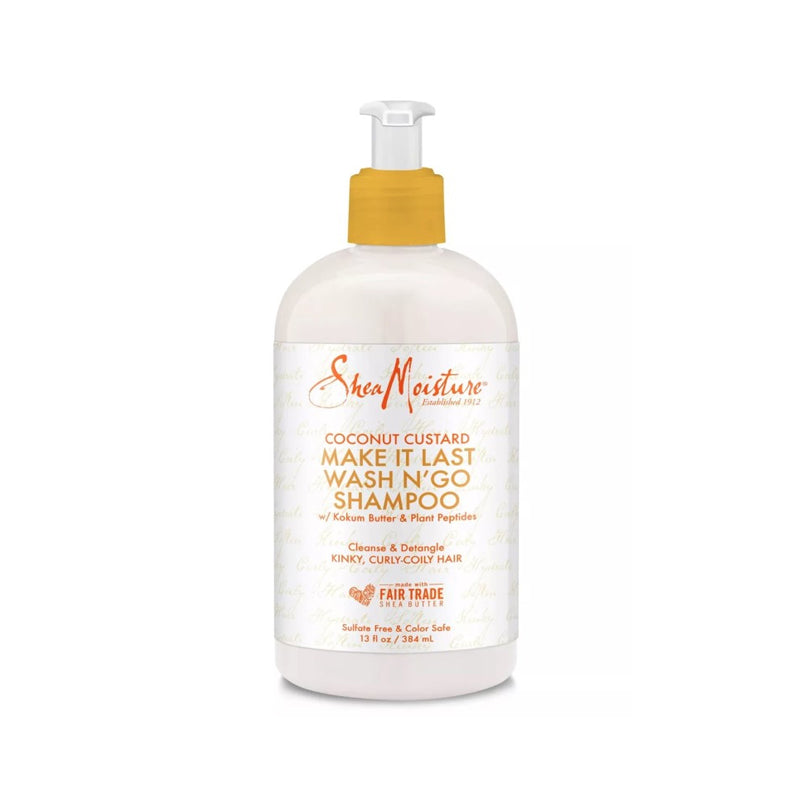 Shea Moisture Coconut Custard Make It Last Wash N' Go Shampoo -13 oz