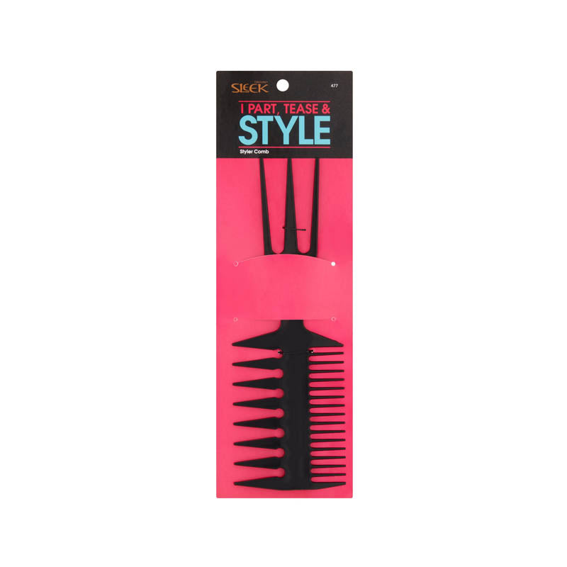 Sleek 3 in 1 styler comb