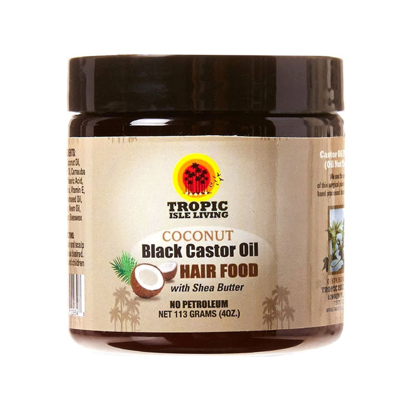 Tropic Isle Living Coconut Jamaican Black Castor Oil Hair Food (4 oz)