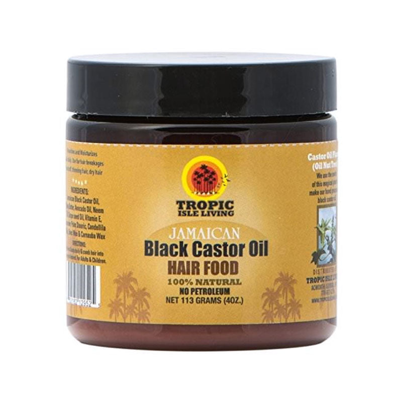 Tropic Isle Living Jamaican Black Castor Oil Hair Food 4oz