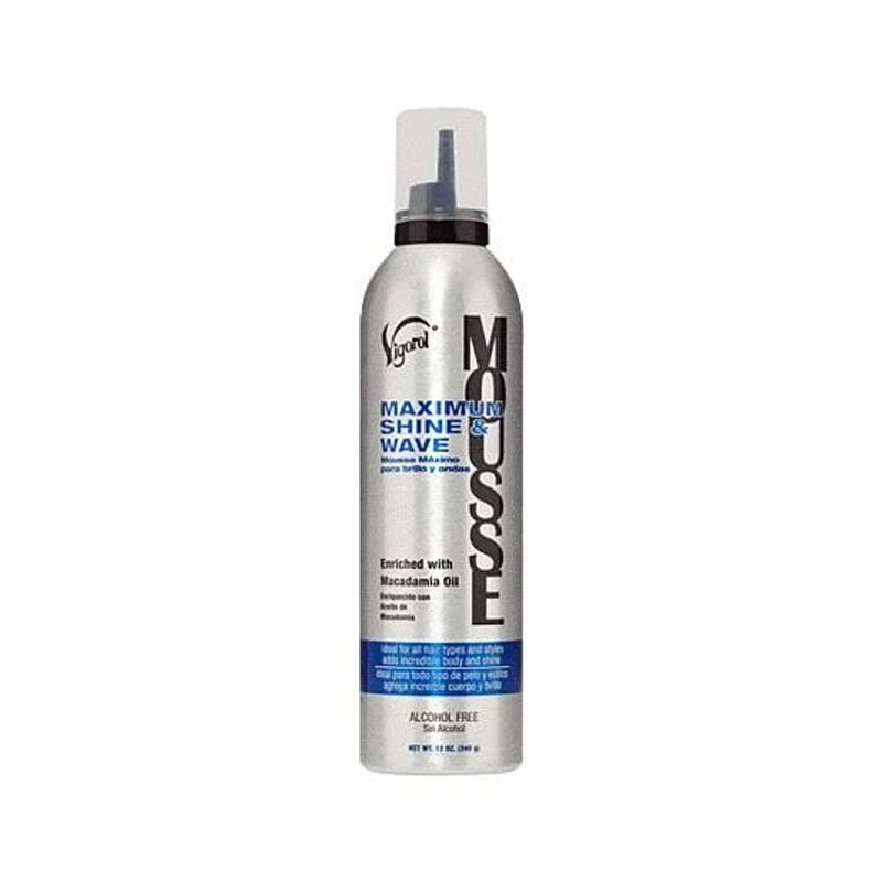 Vigorol Maximum Shine & Wave Mousse 12oz