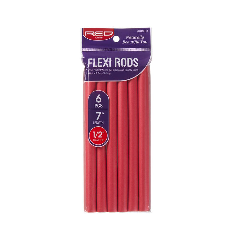 Flexi Rods (7") 1/2”- 6pc Red